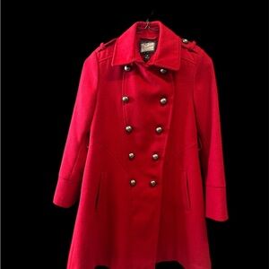 Rothschild Kids' Bright Red Pea Coat